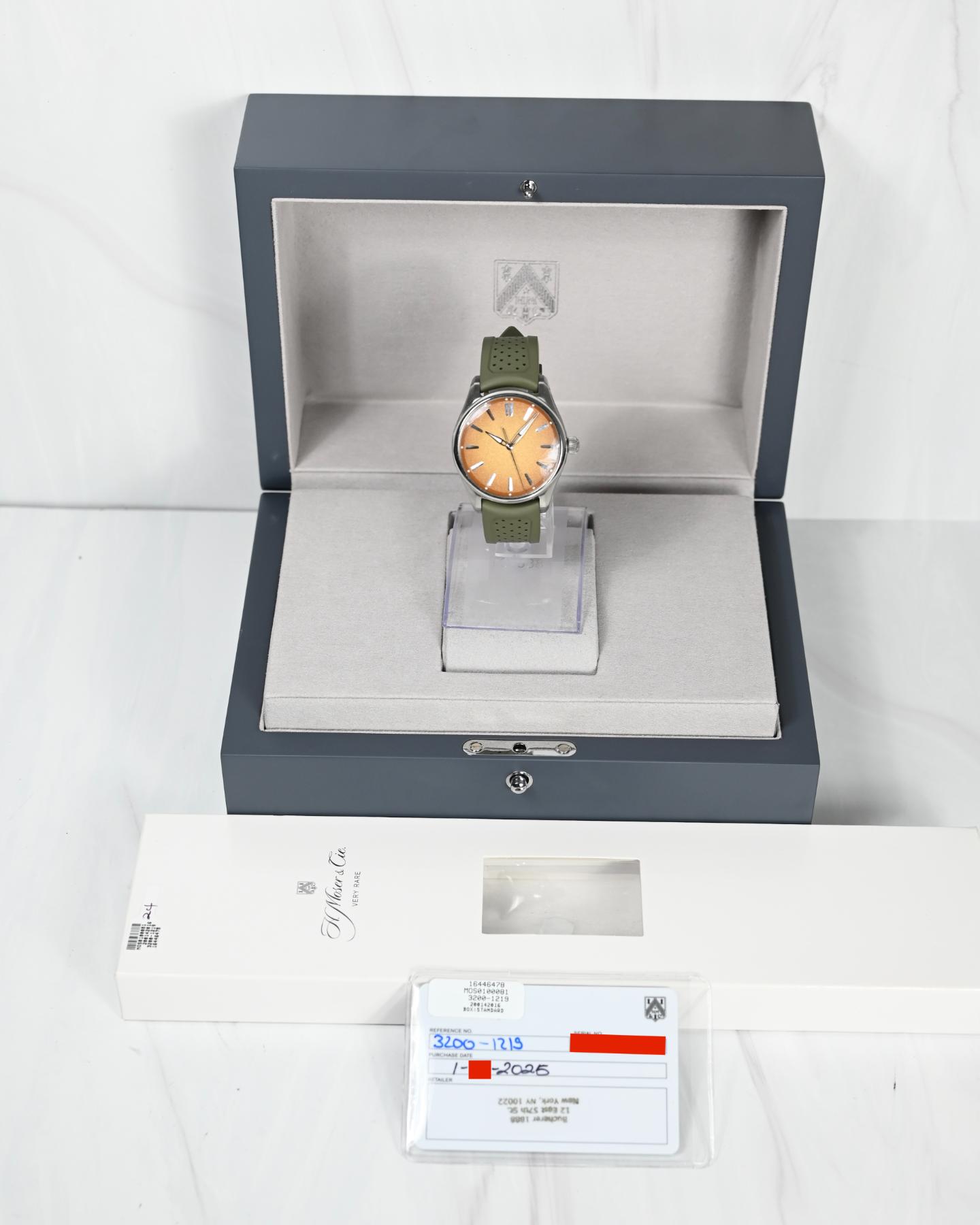 H.Moser & Cie Pioneer Centre Seconds Amber Sand